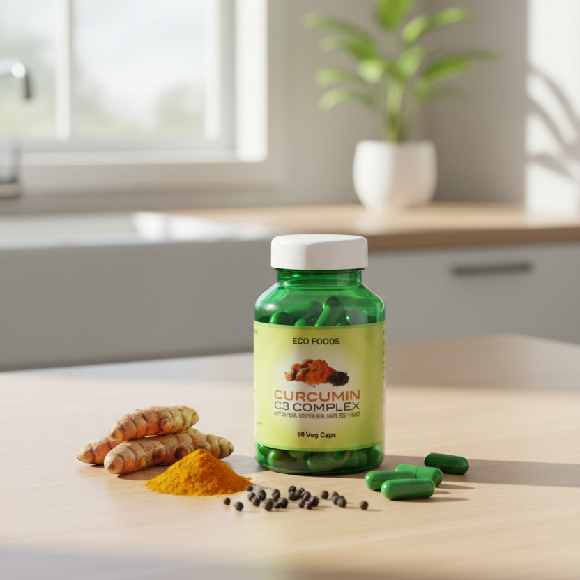 C3 Curcumin + Lycopene + Grape Seed Extract – 60 Veg Capsules | Antioxidant & Cellular Support