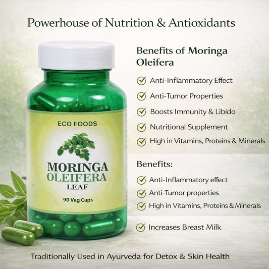 Moringa Extract Veg Caps - 60 Capsules| Natural Superfood & Daily Nutrition Support
